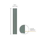 Ver imagem 2 de Painel Ripado Eva Laminado Autocolante 10cm Play Verde | Valor do Metro