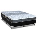 Ver imagem 1 de Cama Box King: Colchão Molas Bonnel Castor System Class + Base CRC Suede Black(193x203)