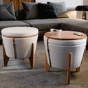 Ver imagem 1 de Puff Flex 70 Neew House Linho Claro