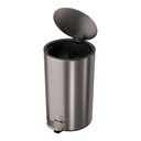 Ver imagem 2 de Lixeira Redonda com Pedal Deca 8l Inox - Deca Deca Metais