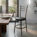 Ver imagem 4 de Cadeira de Jantar Cozinha Tubular Aço Estrutura Preto Liz:Preto