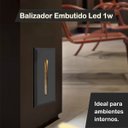 Ver imagem 2 de 6 Balizador Embutido Preto Risk de Parede Escada Led Bet49