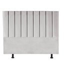 Ver imagem 3 de Cabeceira Estofada King 195cm Carla Ii Suede Cinza Claro - D a Decor