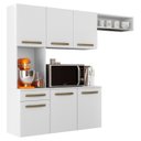 Ver imagem 2 de Armário de Cozinha Compacta 160cm Lora Branco A15 - Mpozenato