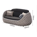 Ver imagem 3 de Conjunto de Sofá Corda Náutica para Área Externa Artesanal Boho