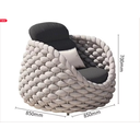 Ver imagem 2 de Conjunto de Sofá Corda Náutica para Área Externa Artesanal Boho