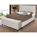 Ver imagem 1 de Cabeceira Box Casal Paris 1.40 Suede Areia - Areia