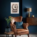 Ver imagem 2 de Quadro Decorativo Buda Tons de Cinza 33x24cm - com Vidro:madeira Preta