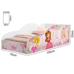 Cama Infantil Princesa Rosa - Rosa - 3