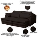 Ver imagem 3 de Sofá Decorativo Sala de Estar Marselha Retrátil Elétrico 2 Lugares 175cm Couro Capuccino - Mozzelar