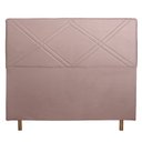 Ver imagem 2 de Cabeceira Cama Box Solteiro Caribe 90 Cm Suede Rose - MV Estofados Shop