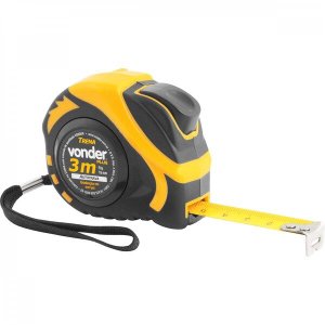 Trena curta de aço autotrava 3 m x 16 mm Vonder Plus