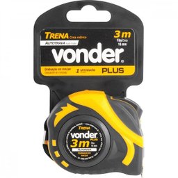 Trena curta de aço autotrava 3 m x 16 mm Vonder Plus - 3