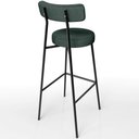 Ver imagem 7 de Banqueta Alta Bar Cozinha Sala De Jantar Estrutura Em Aço Milão L02 Linho Verde Musgo - Lyam Decor