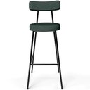Ver imagem 3 de Banqueta Alta Bar Cozinha Sala De Jantar Estrutura Em Aço Milão L02 Linho Verde Musgo - Lyam Decor