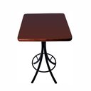 Ver imagem 1 de Mesa Bistrô Alta Quadrada em Madeira - Imbuia