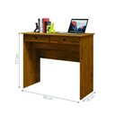 Ver imagem 2 de Escrivaninha Retangular Netuno 2 Gavetas MDF-MDP 90cm Freijo Mais de Casa