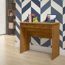Ver imagem 1 de Escrivaninha Retangular Netuno 2 Gavetas MDF-MDP 90cm Freijo Mais de Casa