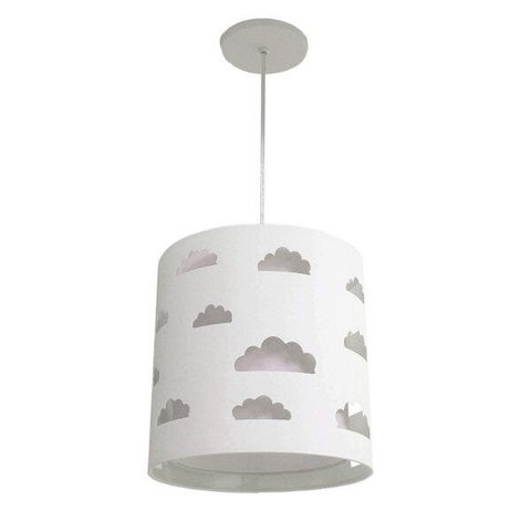 Pendente Nuvens Duplo Infantil Bivolt Tom Luz Iluminação SKU 4182