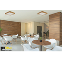 Ver imagem 5 de Plafon Wood Quadrado 30x30cm - 2 Luzes E27 - Freijó