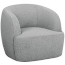 Ver imagem 3 de Poltrona Orgânica Luxo Recepção Nuvia Bouclé