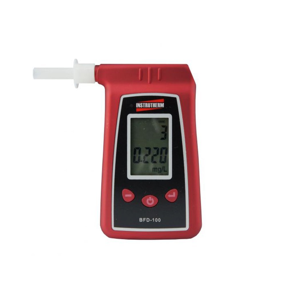 Bafômetro Etilômetro Digital Alarme Lcd Bfd-100 Portátil Com Estojo