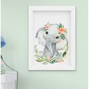Ver imagem 2 de Quadro Infantil Bebê Menina Safari Aquarela Kit 5 Peças