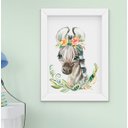 Ver imagem 3 de Quadro Infantil Bebê Menina Safari Aquarela Kit 5 Peças