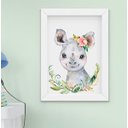 Ver imagem 6 de Quadro Infantil Bebê Menina Safari Aquarela Kit 5 Peças