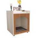 Ver imagem 3 de Mesa de Cabeceira Casinha de Cachorro/Gato Pet Off White Freijomo