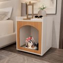 Ver imagem 4 de Mesa de Cabeceira Casinha de Cachorro/gato Pet Off White Freijomo