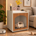 Ver imagem 2 de Mesa de Cabeceira Casinha de Cachorro/Gato Pet Off White Freijomo