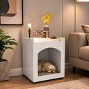 Ver imagem 1 de Mesa de Cabeceira Casinha de Cachorro/Gato Pet Brancomo