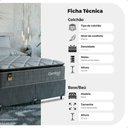 Ver imagem 3 de Cama Box Casal Bipartido + Colchão Comfort Class Pillow Top Cinza/suede Cinza