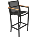 Ver imagem 1 de Banco Tamborete Banqueta para Bancada de Bar e Balcão em Alumínio Tela Sling