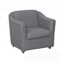 Ver imagem 3 de Kit 8 Poltronas Decorativa Reforçada Recepção Clinica Salão Courino Cinza
