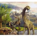 Ver imagem 1 de Papel de Parede Adesivo Infantil Dinossauros