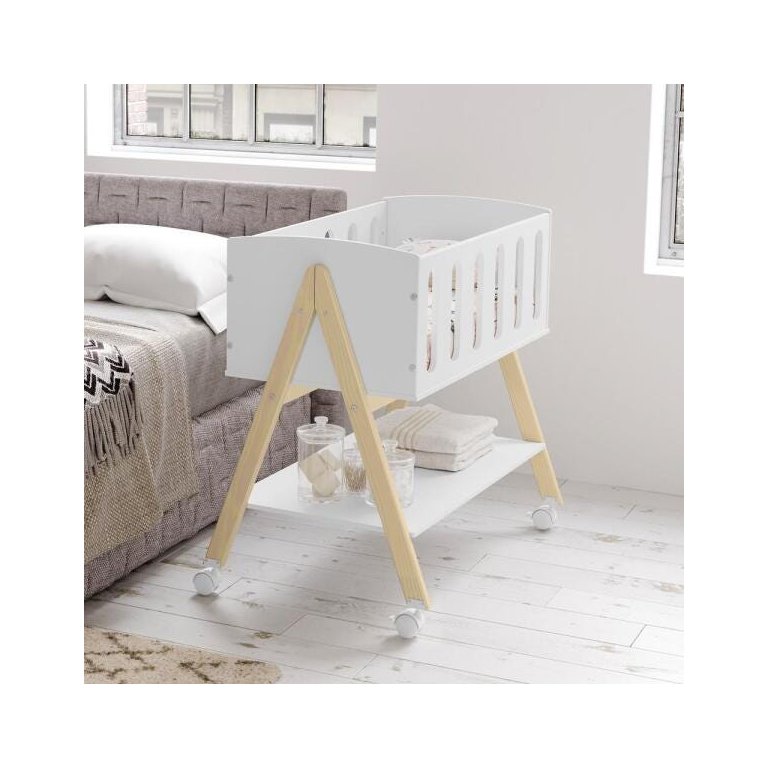 Mini Berço Sissi Matic Branco Natural 61366 Quarto Bebê