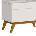 Ver imagem 2 de Cristaleira Classic 1 Gaveta Imcal 22911 Off White Sala