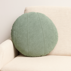 Capa de Almofada Redonda Boucle Diversas Cores 43cm- Verde Claro