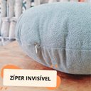 Ver imagem 3 de Capa de Almofada Redonda Boucle Diversas Cores 43cm- Verde Claro