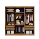 Ver imagem 4 de Guarda-Roupa New Vértice 4 Gavetas com Espelho Fendi Novo Horizonte