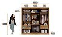 Ver imagem 5 de Guarda-Roupa New Vértice 4 Gavetas com Espelho Fendi Novo Horizonte