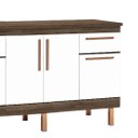 Ver imagem 3 de Gabinete de Cozinha Avelato 4 Portas Armário de Pia 144cm:Avelato/Branco