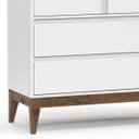 Ver imagem 3 de Guarda-Roupa Roupeiro Nature Clean 3 Portas Matic Branco Eco Wood 70466 Bebe
