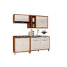 Armário Cozinha Completo Lumiar Mdf P/ Área ou Varanda Gourmet Modulada Monte como Quiser Off White - 4