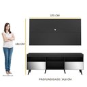Ver imagem 7 de Rack com Painel TV 65" Retrô com Espelho Flórida Multimóveis V3138