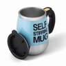 Caneca Misturadora Automática Stirring Mug 400ml Copo Elétrico Mixer Magnético - Azul Claro - 2