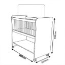 Ver imagem 3 de Mini Berço para Bebê Rubi Multifuncional Nicho Organizador - Nature