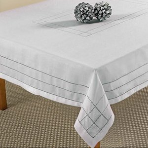 Toalha de Mesa Retangular 180x350cm Ponto Ajour 331 - Rafimex Vermelho